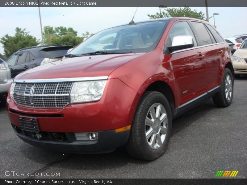 Vivid Red Metallic / Light Camel 2008 Lincoln MKX