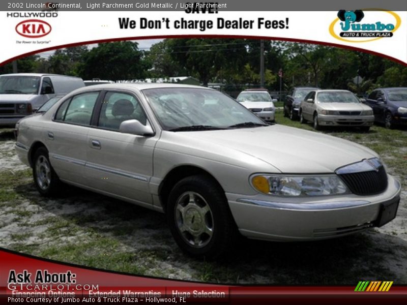 Light Parchment Gold Metallic / Light Parchment 2002 Lincoln Continental