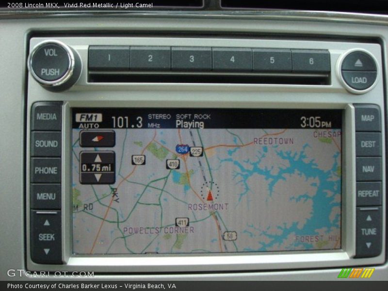 Vivid Red Metallic / Light Camel 2008 Lincoln MKX