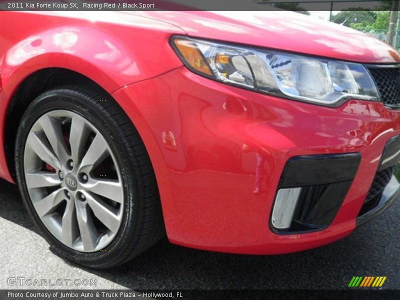 Racing Red / Black Sport 2011 Kia Forte Koup SX