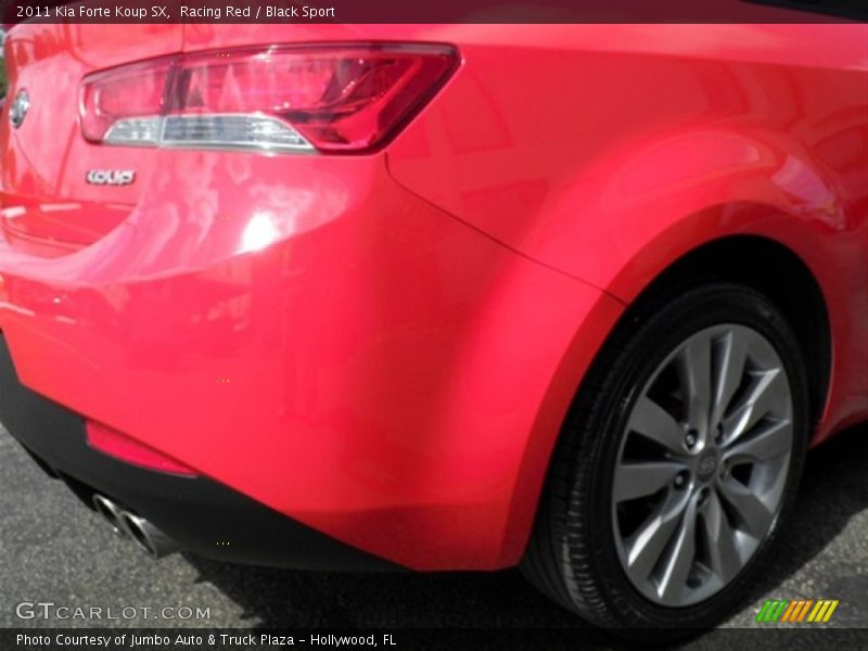 Racing Red / Black Sport 2011 Kia Forte Koup SX