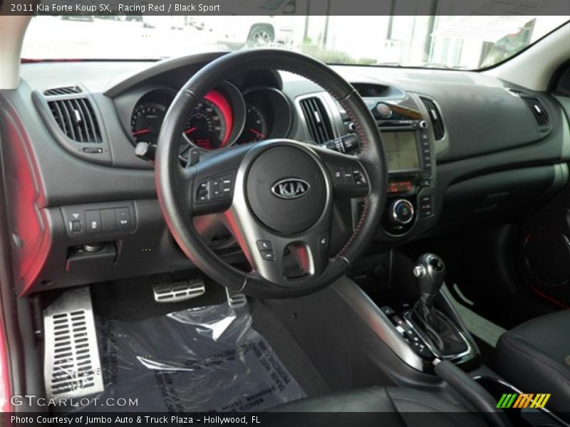 Racing Red / Black Sport 2011 Kia Forte Koup SX