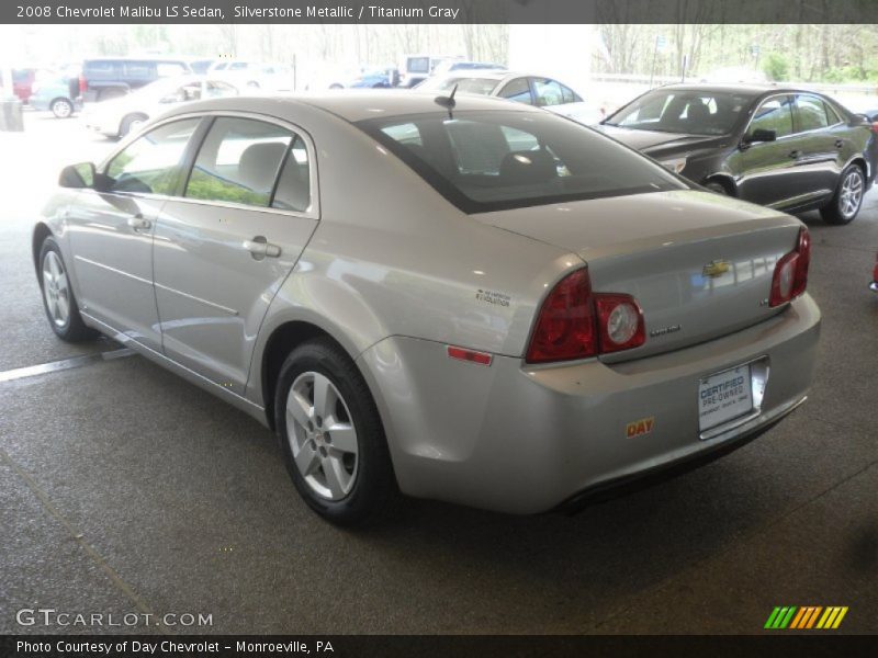 Silverstone Metallic / Titanium Gray 2008 Chevrolet Malibu LS Sedan