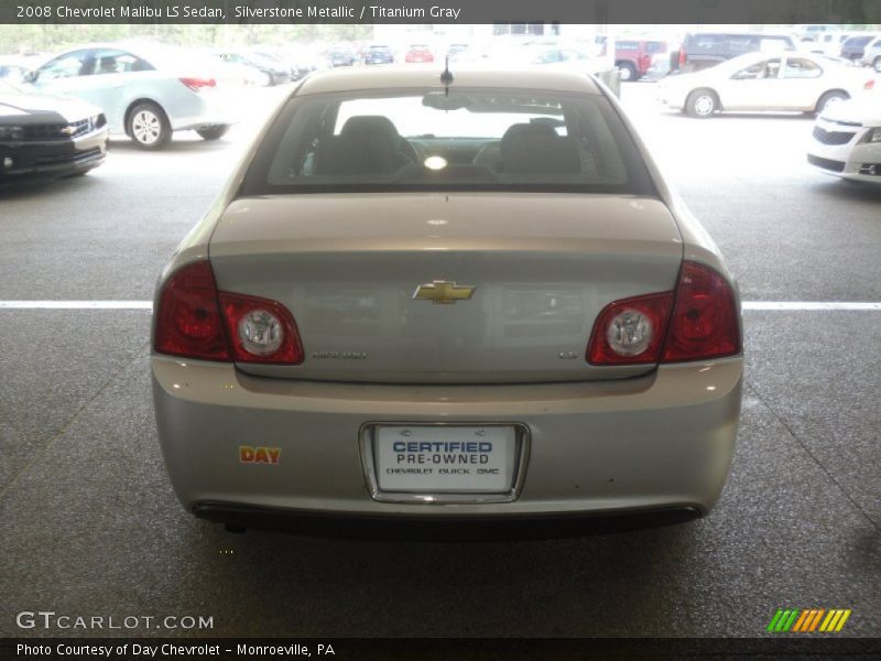 Silverstone Metallic / Titanium Gray 2008 Chevrolet Malibu LS Sedan