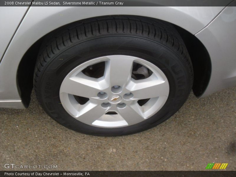 Silverstone Metallic / Titanium Gray 2008 Chevrolet Malibu LS Sedan