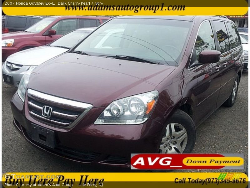 Dark Cherry Pearl / Ivory 2007 Honda Odyssey EX-L