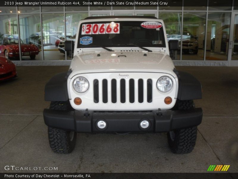 Stone White / Dark Slate Gray/Medium Slate Gray 2010 Jeep Wrangler Unlimited Rubicon 4x4