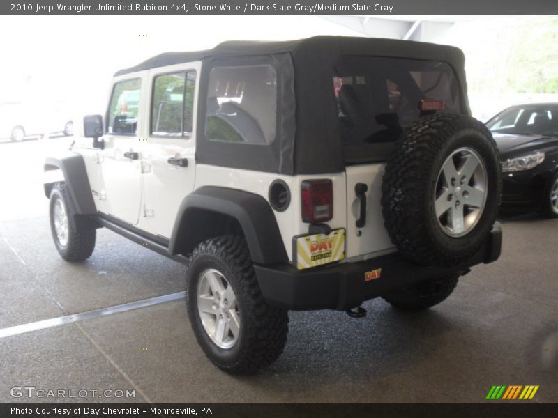 Stone White / Dark Slate Gray/Medium Slate Gray 2010 Jeep Wrangler Unlimited Rubicon 4x4