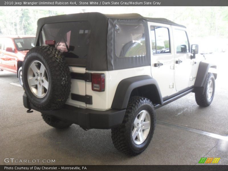 Stone White / Dark Slate Gray/Medium Slate Gray 2010 Jeep Wrangler Unlimited Rubicon 4x4