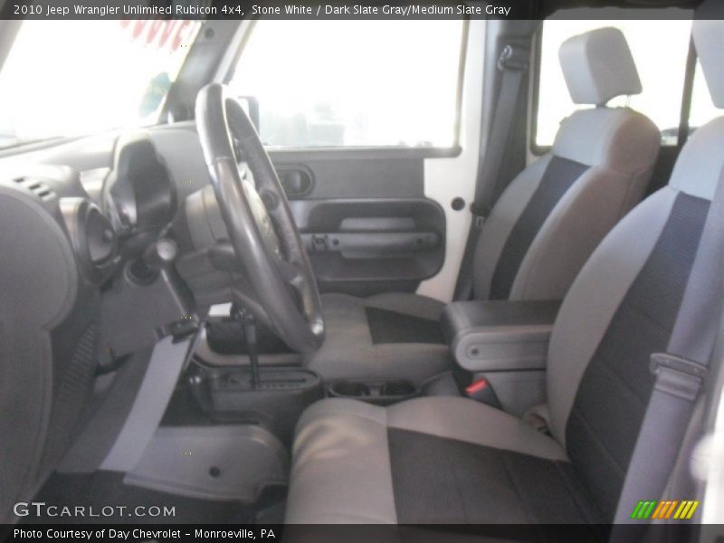 Stone White / Dark Slate Gray/Medium Slate Gray 2010 Jeep Wrangler Unlimited Rubicon 4x4