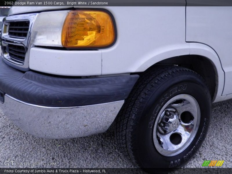 Bright White / Sandstone 2002 Dodge Ram Van 1500 Cargo