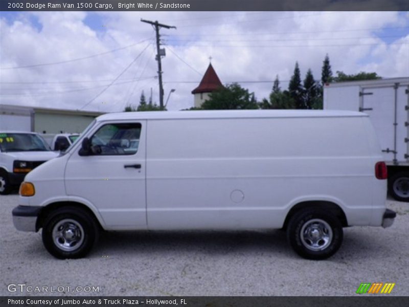 Bright White / Sandstone 2002 Dodge Ram Van 1500 Cargo