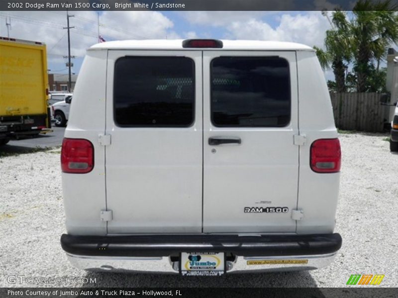 Bright White / Sandstone 2002 Dodge Ram Van 1500 Cargo
