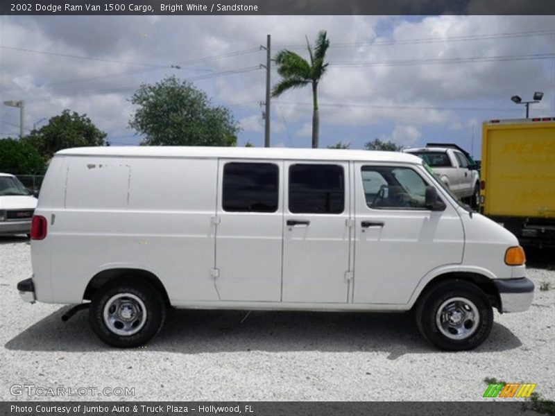Bright White / Sandstone 2002 Dodge Ram Van 1500 Cargo