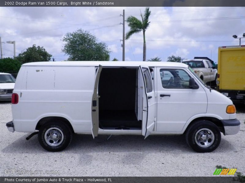 Bright White / Sandstone 2002 Dodge Ram Van 1500 Cargo