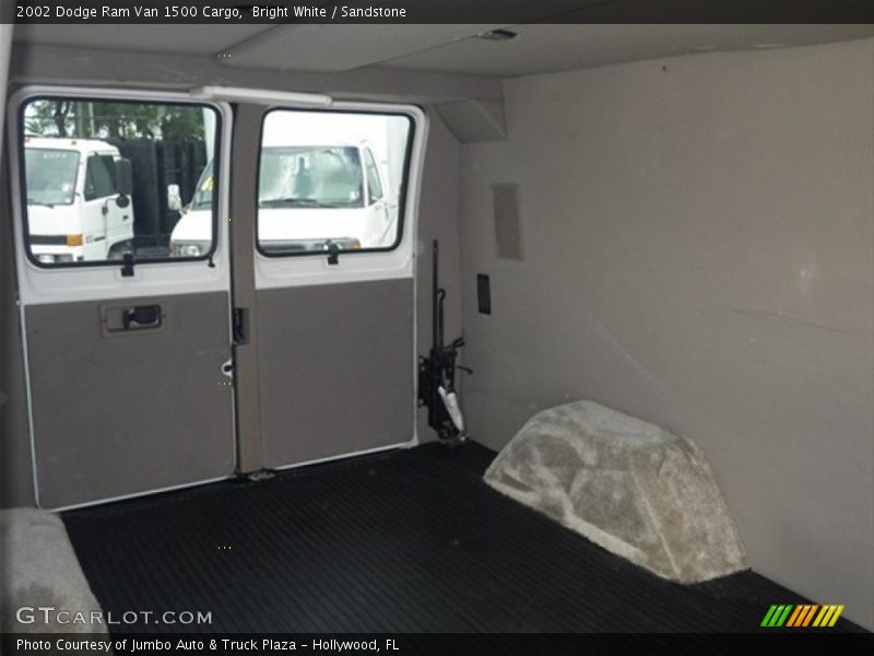 Bright White / Sandstone 2002 Dodge Ram Van 1500 Cargo