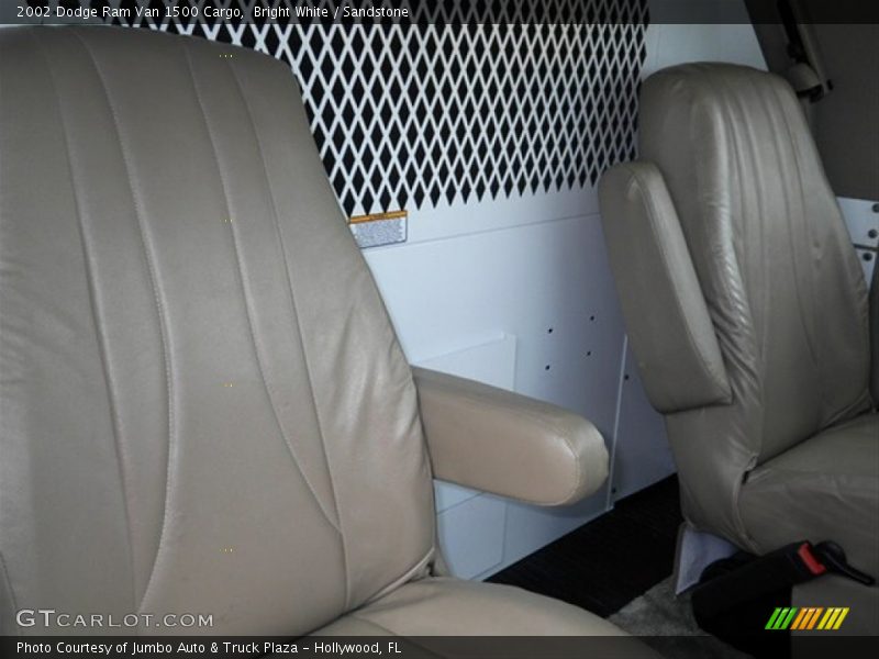 Bright White / Sandstone 2002 Dodge Ram Van 1500 Cargo