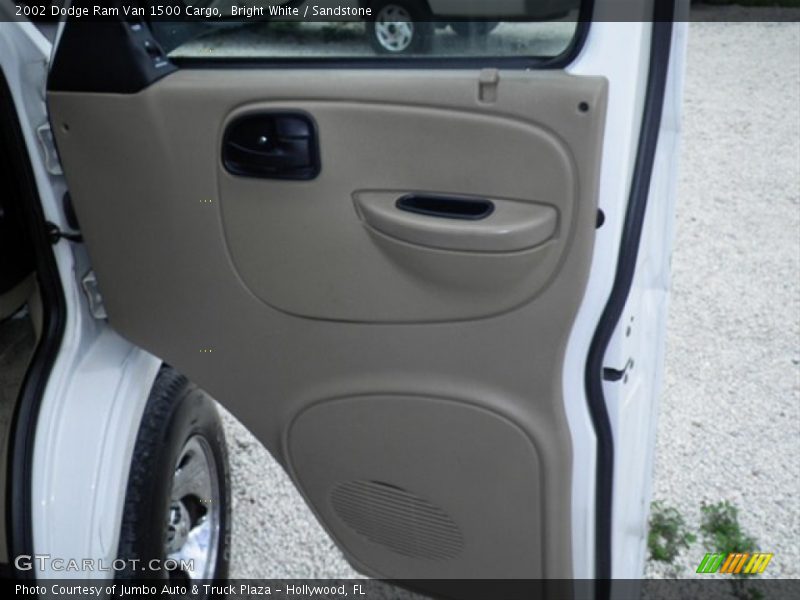 Bright White / Sandstone 2002 Dodge Ram Van 1500 Cargo