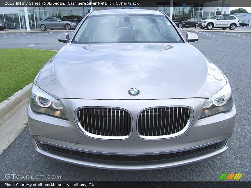 Cashmere Silver Metallic / Oyster/Black 2012 BMW 7 Series 750Li Sedan