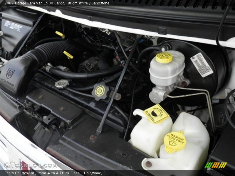 Bright White / Sandstone 2002 Dodge Ram Van 1500 Cargo