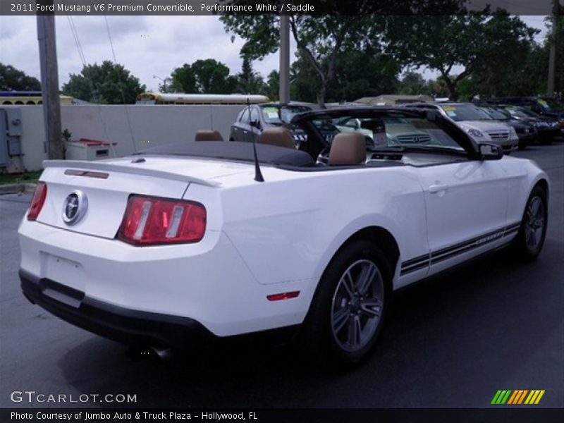 Performance White / Saddle 2011 Ford Mustang V6 Premium Convertible