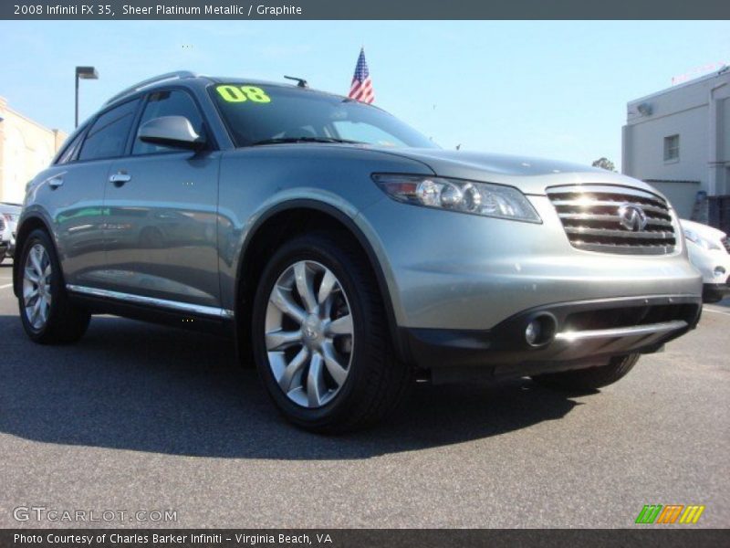 Sheer Platinum Metallic / Graphite 2008 Infiniti FX 35