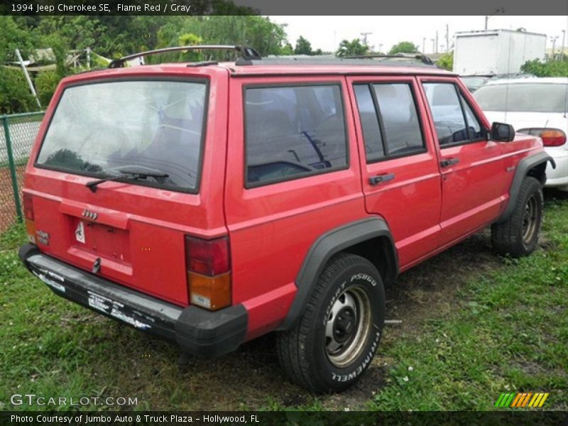 Flame Red / Gray 1994 Jeep Cherokee SE