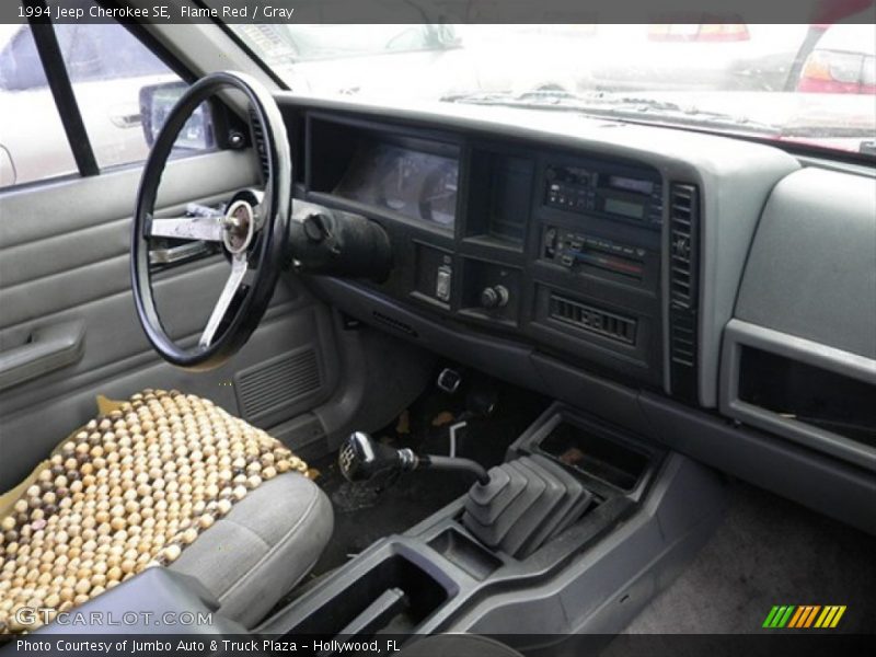 Flame Red / Gray 1994 Jeep Cherokee SE