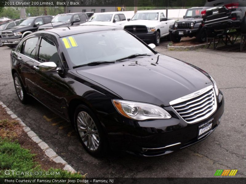 Black / Black 2011 Chrysler 200 Limited