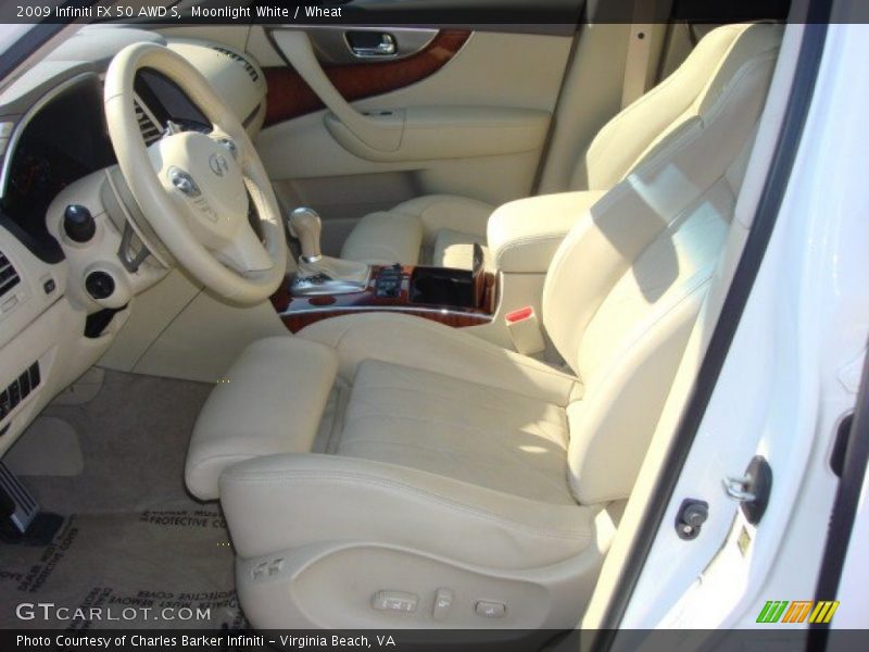 Moonlight White / Wheat 2009 Infiniti FX 50 AWD S