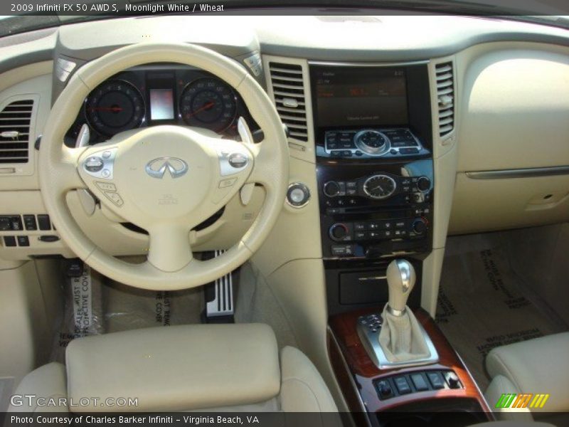 Moonlight White / Wheat 2009 Infiniti FX 50 AWD S