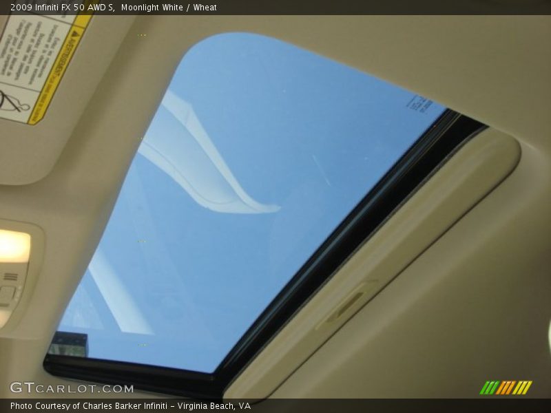 Moonlight White / Wheat 2009 Infiniti FX 50 AWD S