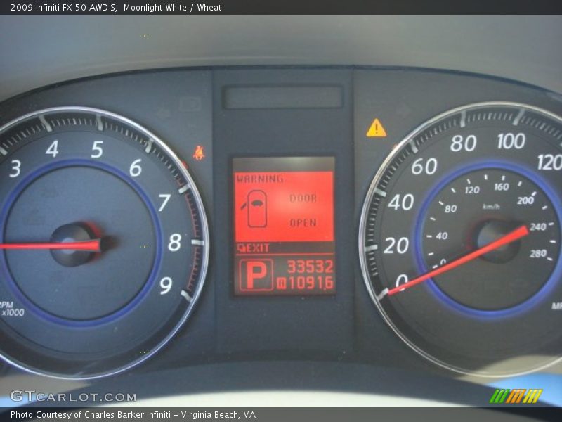 Moonlight White / Wheat 2009 Infiniti FX 50 AWD S