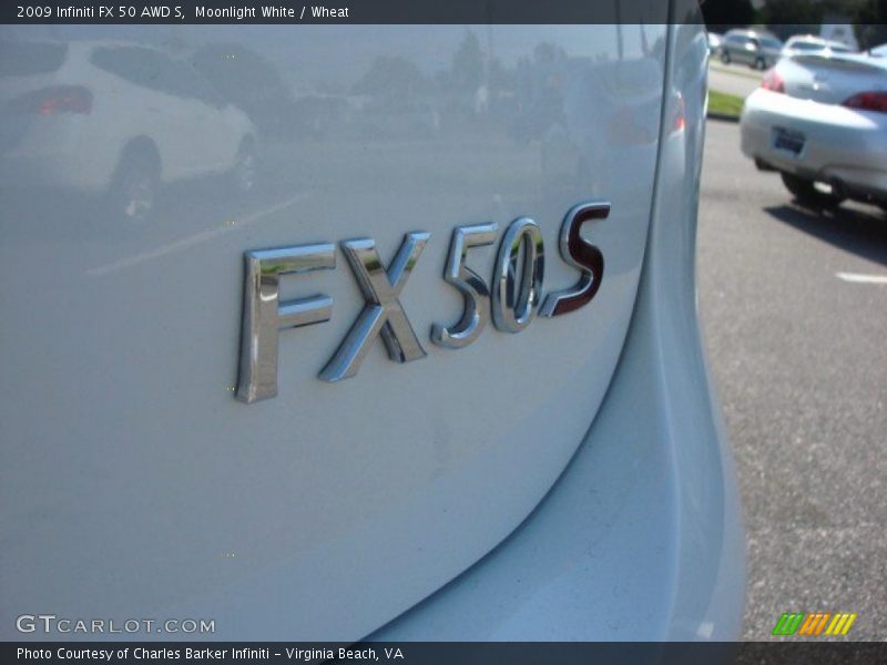 Moonlight White / Wheat 2009 Infiniti FX 50 AWD S