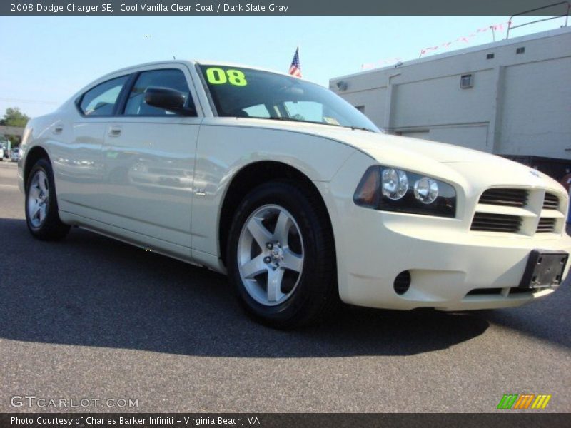 Cool Vanilla Clear Coat / Dark Slate Gray 2008 Dodge Charger SE