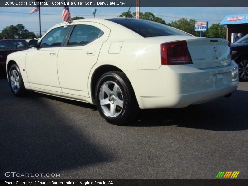 Cool Vanilla Clear Coat / Dark Slate Gray 2008 Dodge Charger SE