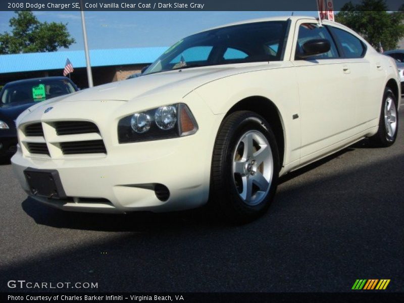 Cool Vanilla Clear Coat / Dark Slate Gray 2008 Dodge Charger SE