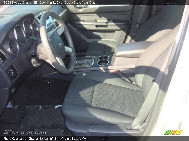 Cool Vanilla Clear Coat / Dark Slate Gray 2008 Dodge Charger SE