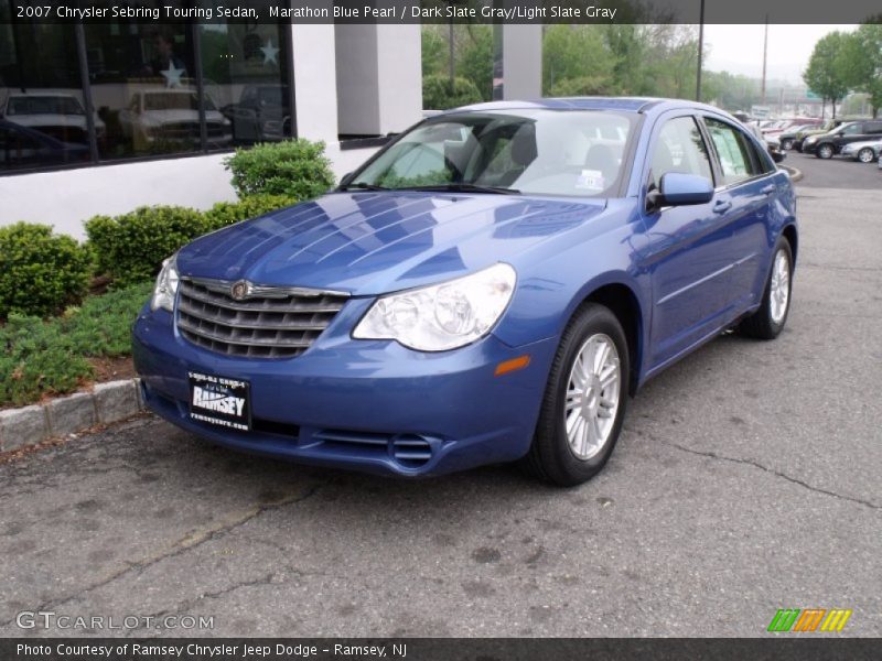 Marathon Blue Pearl / Dark Slate Gray/Light Slate Gray 2007 Chrysler Sebring Touring Sedan