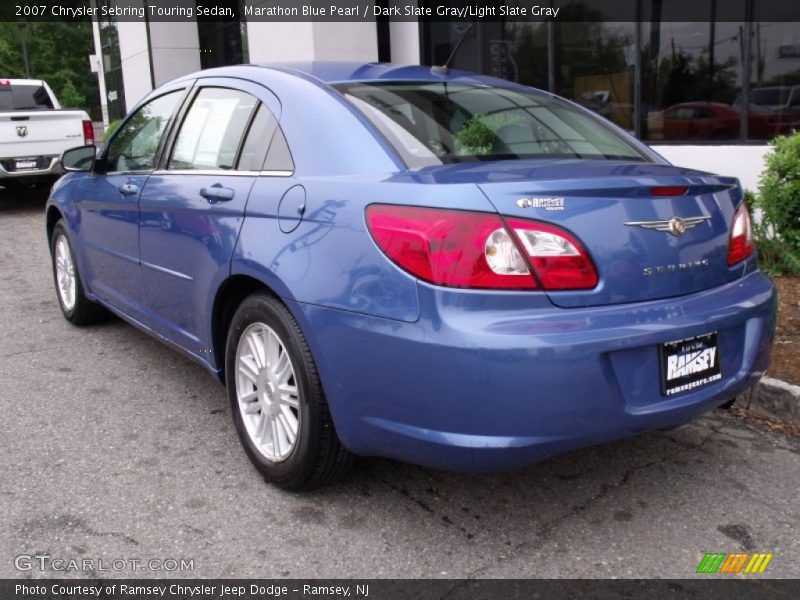 Marathon Blue Pearl / Dark Slate Gray/Light Slate Gray 2007 Chrysler Sebring Touring Sedan