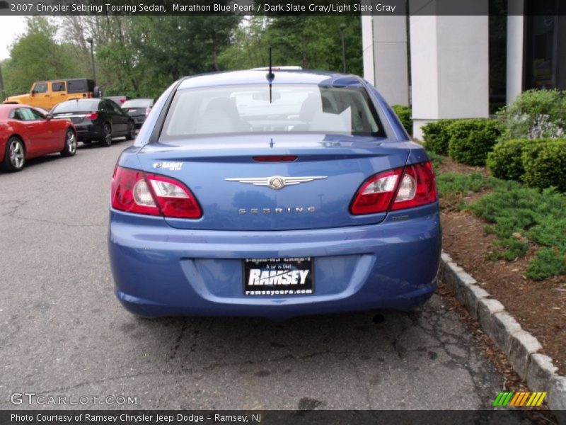 Marathon Blue Pearl / Dark Slate Gray/Light Slate Gray 2007 Chrysler Sebring Touring Sedan