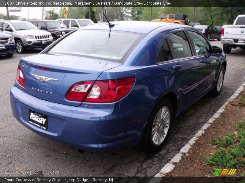 Marathon Blue Pearl / Dark Slate Gray/Light Slate Gray 2007 Chrysler Sebring Touring Sedan