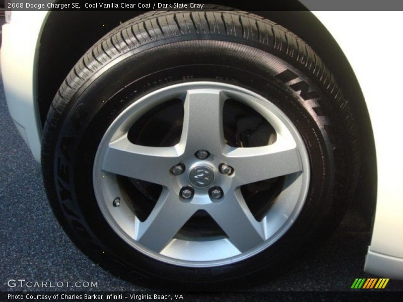 Cool Vanilla Clear Coat / Dark Slate Gray 2008 Dodge Charger SE