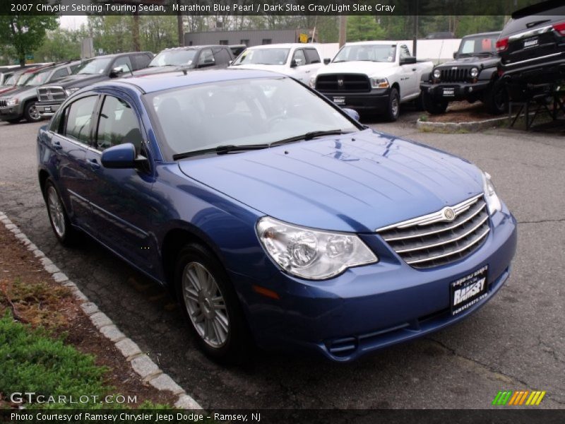 Marathon Blue Pearl / Dark Slate Gray/Light Slate Gray 2007 Chrysler Sebring Touring Sedan