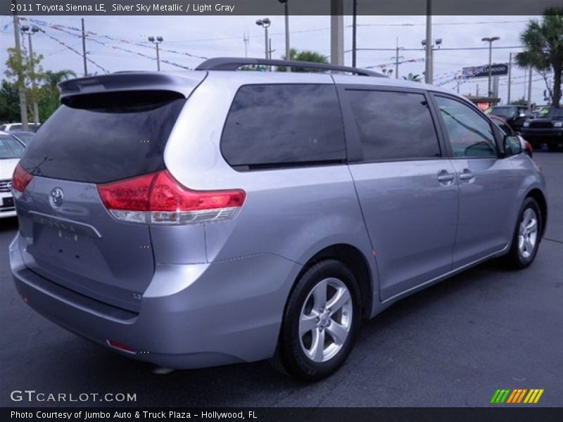 Silver Sky Metallic / Light Gray 2011 Toyota Sienna LE