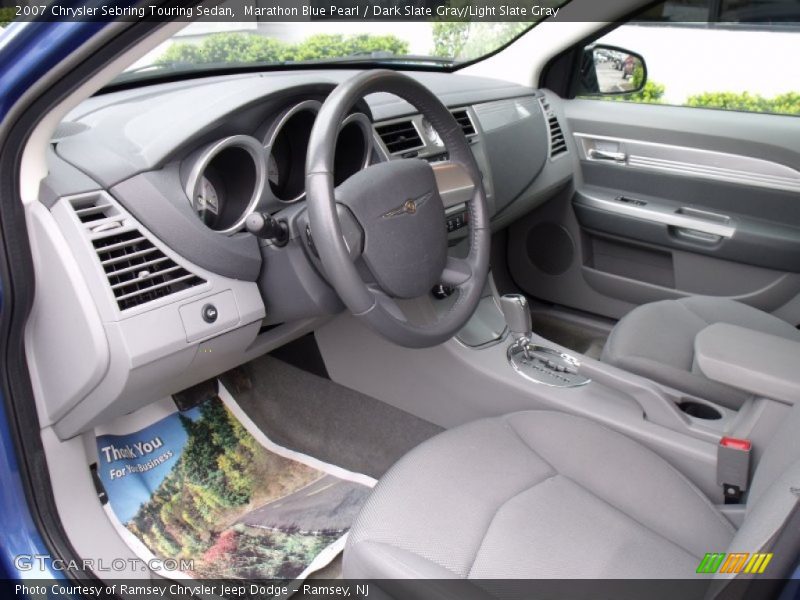 Marathon Blue Pearl / Dark Slate Gray/Light Slate Gray 2007 Chrysler Sebring Touring Sedan