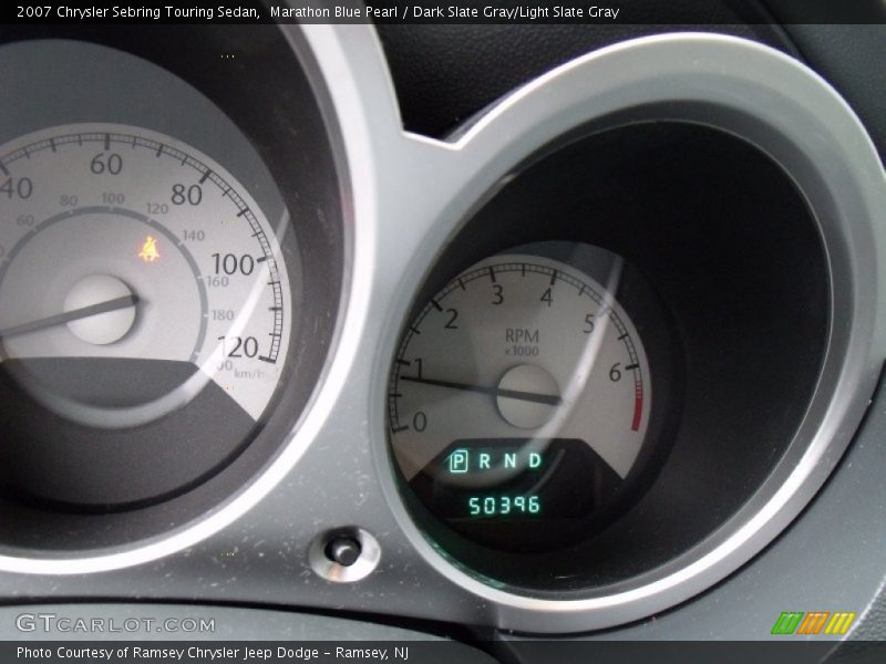 Marathon Blue Pearl / Dark Slate Gray/Light Slate Gray 2007 Chrysler Sebring Touring Sedan