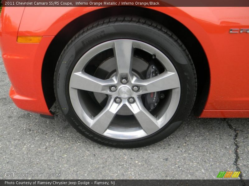 Inferno Orange Metallic / Inferno Orange/Black 2011 Chevrolet Camaro SS/RS Coupe