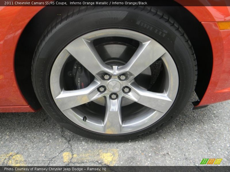 Inferno Orange Metallic / Inferno Orange/Black 2011 Chevrolet Camaro SS/RS Coupe
