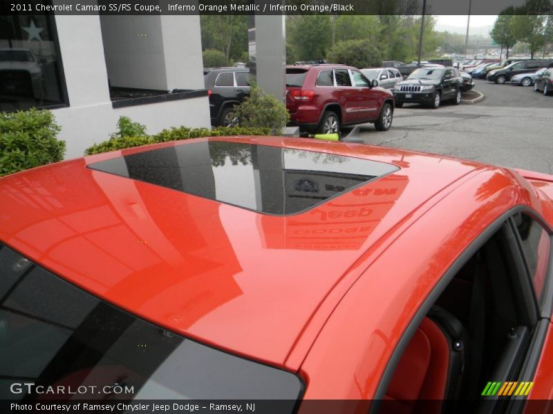 Sunroof of 2011 Camaro SS/RS Coupe
